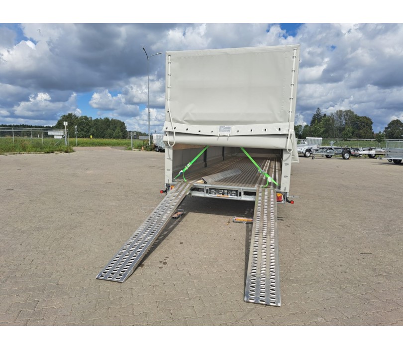 Remorque porte-voitures STIM avec rideau coulissant, PTAC 3500 kg, avec treuil électrique - Image 5