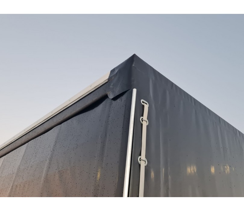 Remorque porte-voitures 620 x 210 x 240 cm avec rideaux coulissants sur 2 côtés, poids total autorisé en charge jusqu’à 3 500 kg, transporteur universel - Image 9