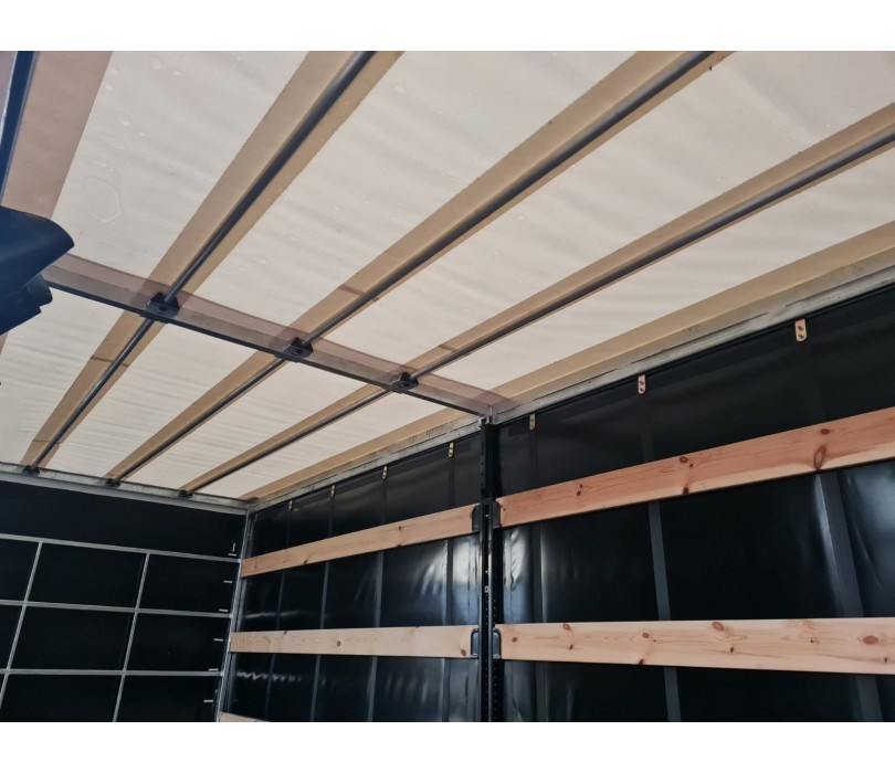 Remorque porte-voitures 620 x 210 x 240 cm avec rideaux coulissants sur 2 côtés, poids total autorisé en charge jusqu’à 3 500 kg, transporteur universel - Image 7
