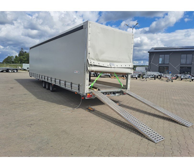 Remorque porte-voitures STIM avec rideau coulissant, PTAC 3500 kg, avec treuil électrique - Image 12