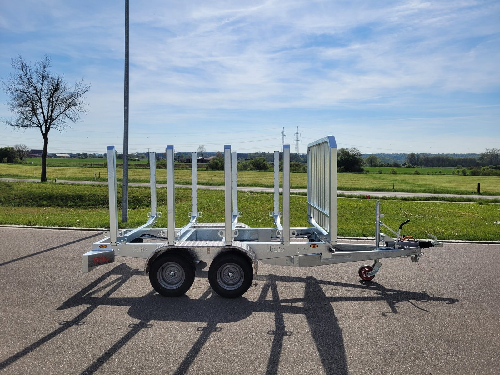PKW Anhänger Holztransportanhänger 3500kg HT353017, Ladefläche (zwischen Rungen) ca. 3.00 x 1,77 m - Image 7