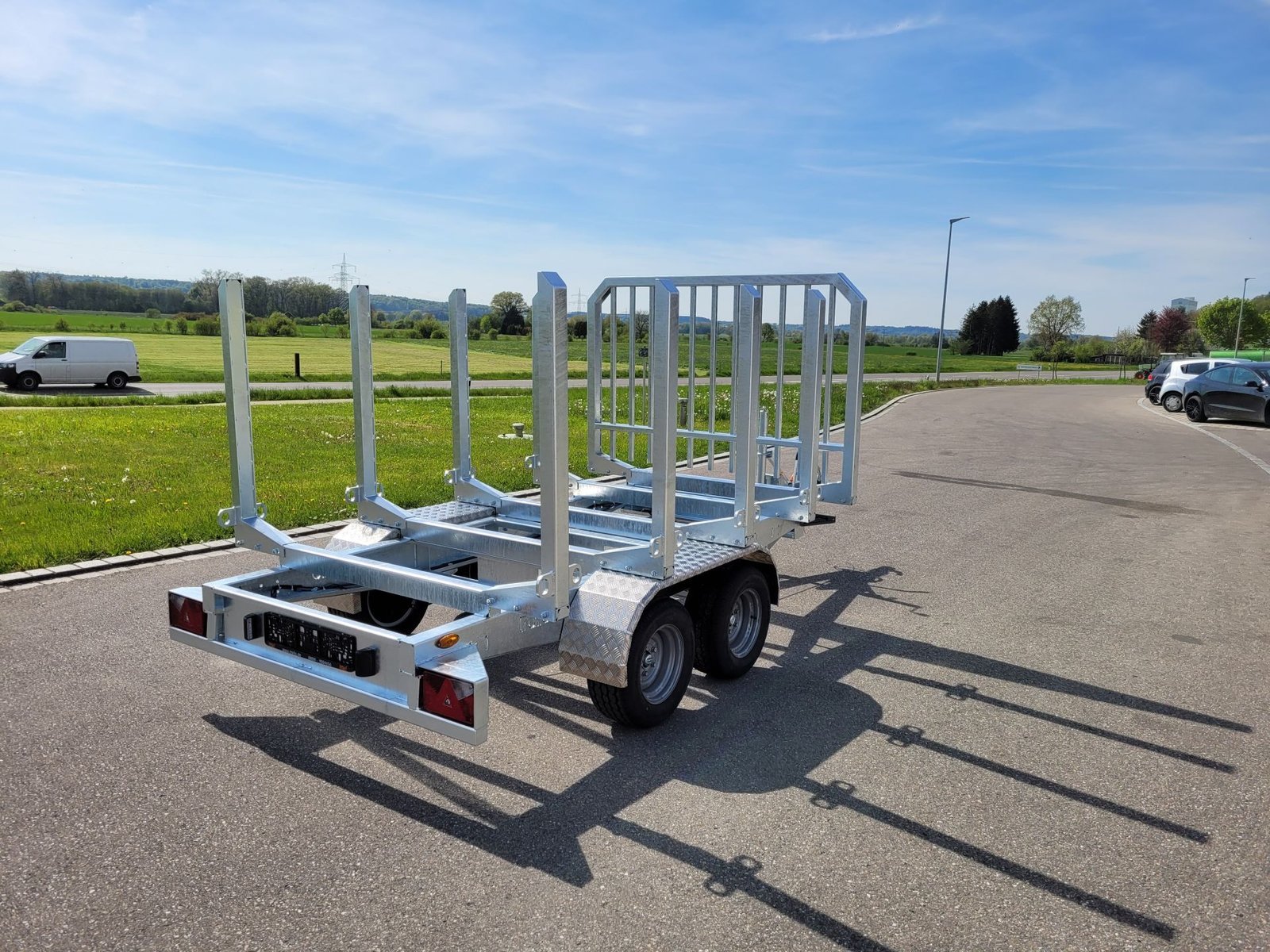 PKW Anhänger Holztransportanhänger 3500kg HT353017, Ladefläche (zwischen Rungen) ca. 3.00 x 1,77 m - Image 6
