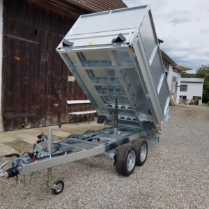 Benne arrière RWK2515-27H, 2700 kg, 2,5 x 1,47 m, avec système hydraulique de perceuse sans fil
