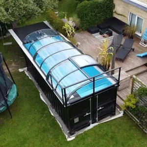 Conteneur Piscine Neuf avec Toit Pack Premium 6,2mx 2,5m