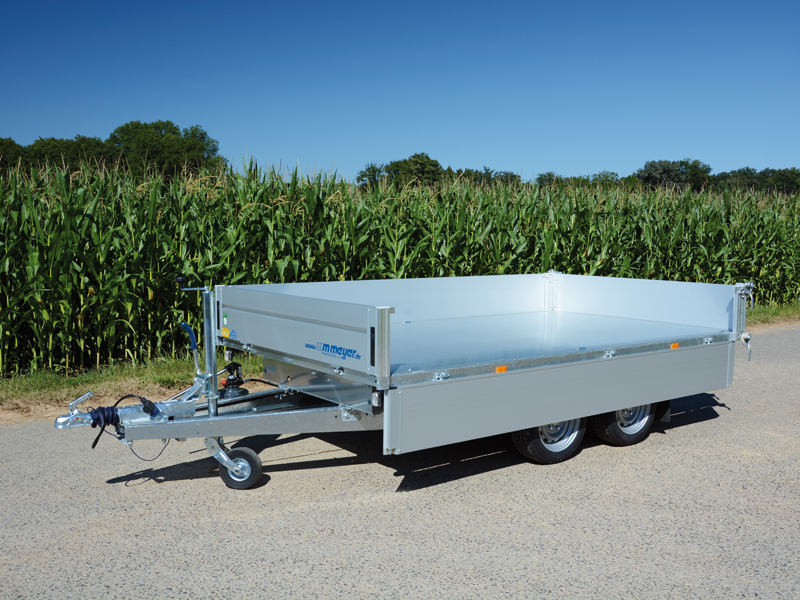 Remorque porte-voitures avec benne basculante arrière HKCR 2731/186, 2700 kg, surface de chargement 3,19 x 1,86 m - Image 3