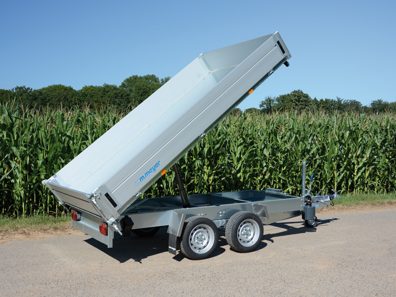 Remorque porte-voitures avec benne basculante arrière HKCR 2731/186, 2700 kg, surface de chargement 3,19 x 1,86 m