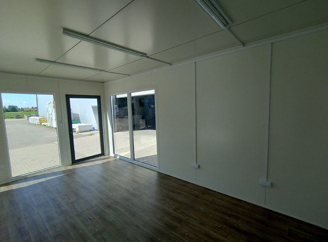 Conteneur social de bureau 6 × 6 m -36 m² avec WC et kitchenette - Image 6