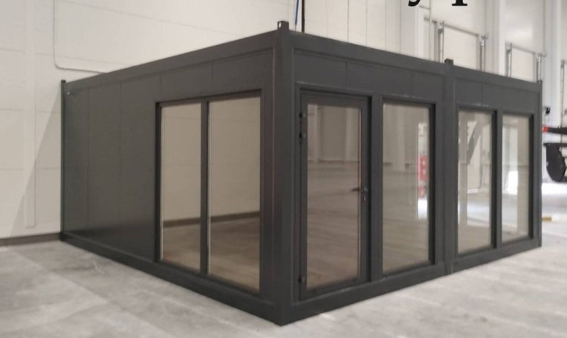 Conteneur social de bureau 6 × 6 m -36 m² avec WC et kitchenette - Image 3