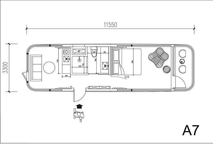 Maison en forme de capsule spatiale PRO A7 - Image 8