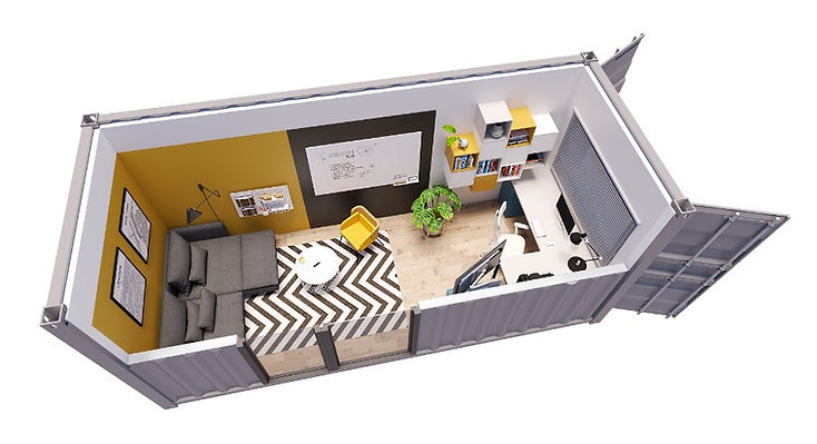 Conteneur bureau de 15 m² – clé en main - Image 8