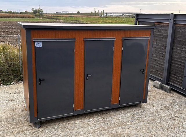 Container Sanitaire Pavillon WC avec Triple Cabine - Image 6