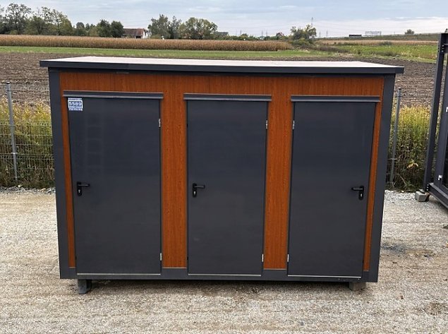 Container Sanitaire Pavillon WC avec Triple Cabine - Image 9
