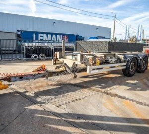 Remorque Alcar porte container PORTE CAISSE 2 essieux occasion
