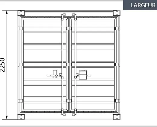 Container 15′ pieds jaune - Image 2