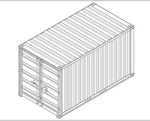 Container 15′ pieds jaune - Image 3