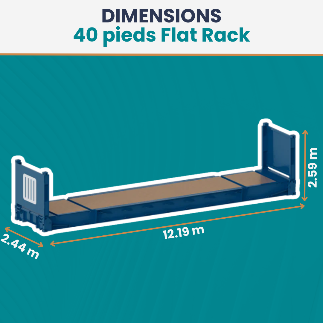 Conteneur 40 Pieds Flat Rack Neuf - Image 2