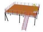 Plateforme de stockage 7x7m, capacité de charge 500 kg/m² - Image 3