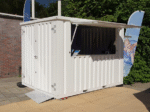 Container bar pliable XL 4 x 2 mètres RAL 9016 - Image 4