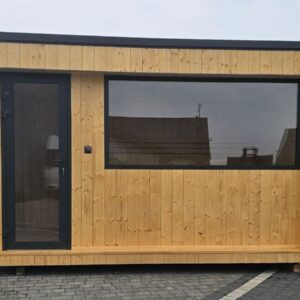 Sauna modulable de 10 m² avec espace de repos,