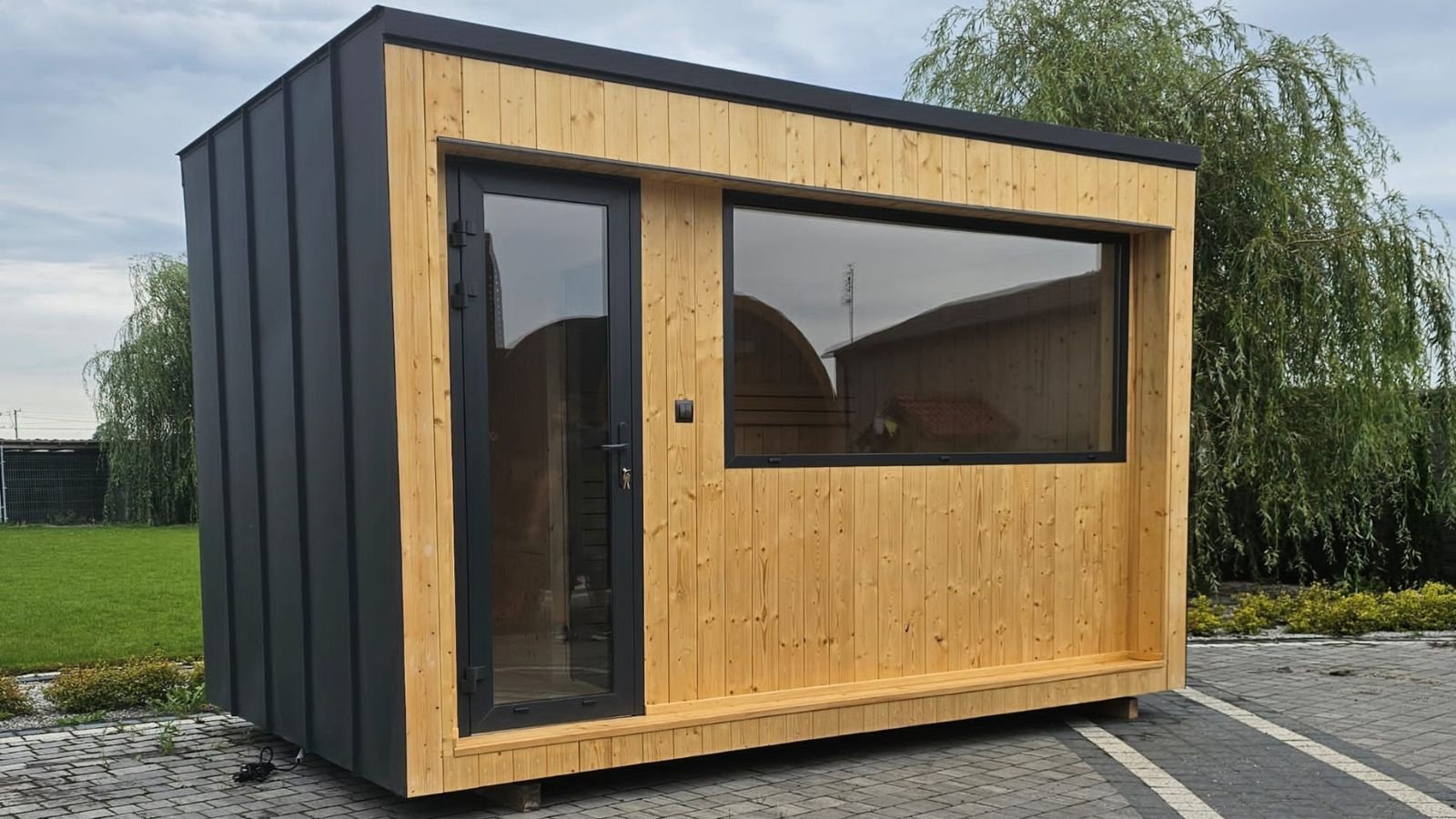 Sauna modulable de 10 m² avec espace de repos, - Image 4