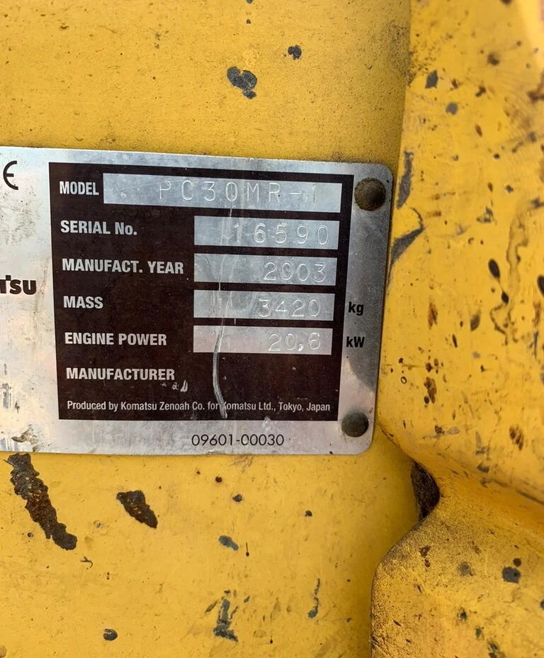 KOMATSU PC30MR, 2003 + 3 GODETS - Image 8