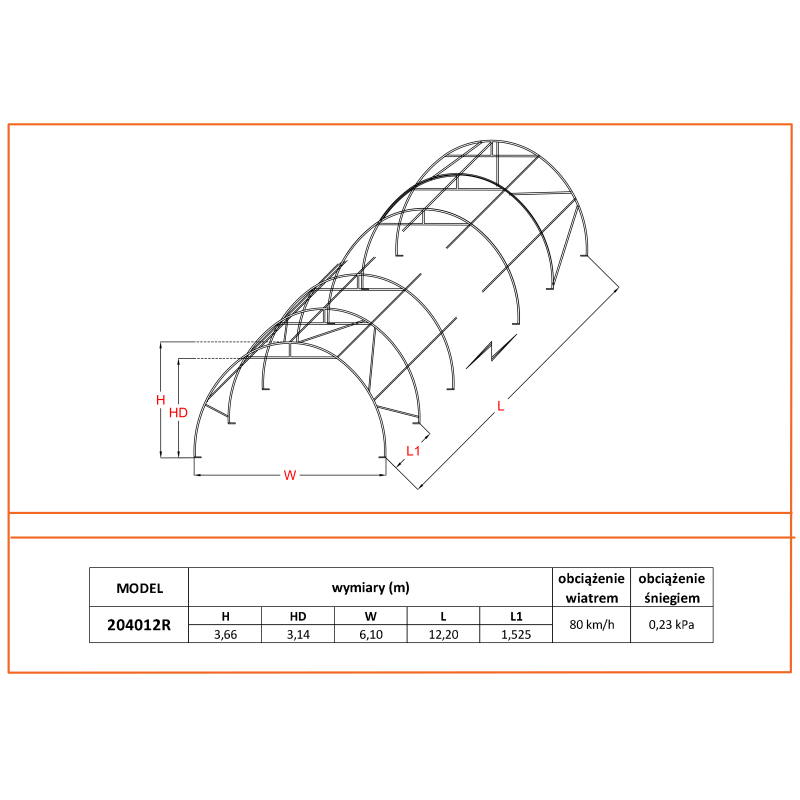 Tunnels agricoles 6×15 m 205012P - Image 2